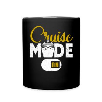 Kreuzfahrt Kreuzfahrtschiff Urlaub Meer - Tasse einfarbig - Schwarz - Vorne