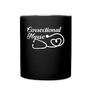 Infirmière correctionnelle infirmière de prison - Mug uni - noir - Devant