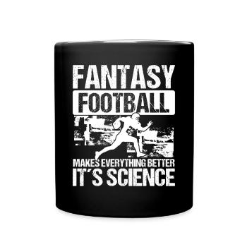 Fantasy Football Legend Team Science Championship - Tasse einfarbig - Schwarz - Vorne