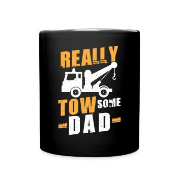 Really Towsome Dad - Tow truck driver - Full Colour Mug - black - Front