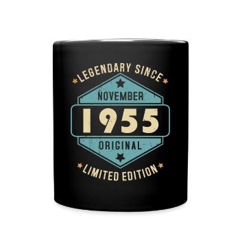 Novembre 1955 Vintage Retro Anniversaire - Mug uni - noir - Devant