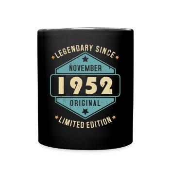 Novembre 1952 Vintage Retro Anniversaire - Mug uni - noir - Devant
