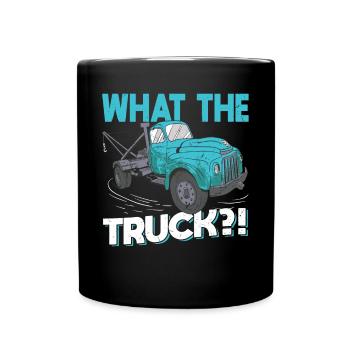 What The Truck - Tow Trucker - Full Colour Mug - black - Front