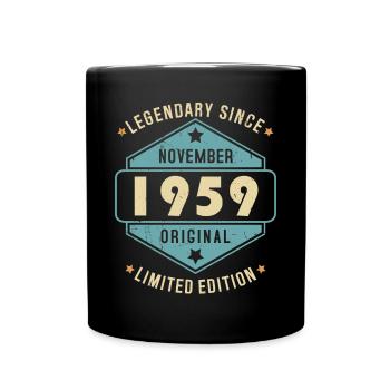 Novembre 1959 Vintage Retro Anniversaire - Mug uni - noir - Devant