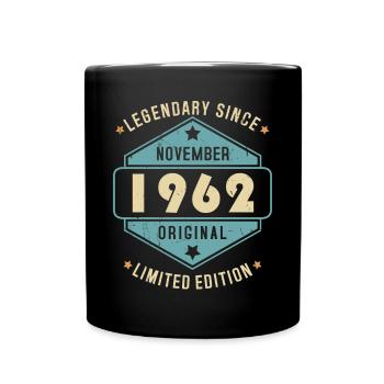 Novembre 1962 Vintage Retro Anniversaire - Mug uni - noir - Devant