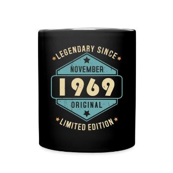Novembre 1969 Vintage Retro Anniversaire - Mug uni - noir - Devant