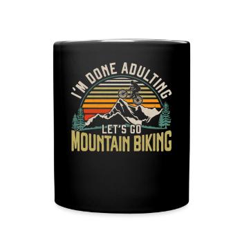 Enduro VTT VTT Équitation - Mug uni - noir - Devant