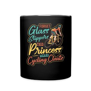 Enduro MTB Mountain Bike Riding - Tasse einfarbig - Schwarz - Vorne