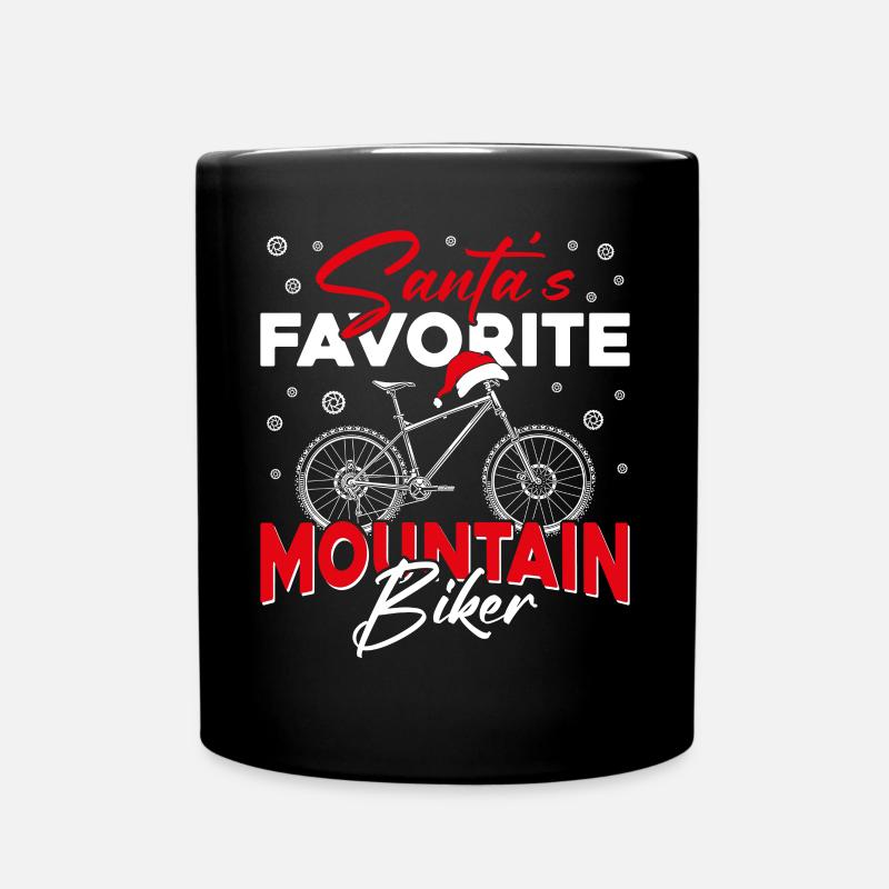 Enduro MTB Mountain Bike Riding - Tasse einfarbig - Schwarz