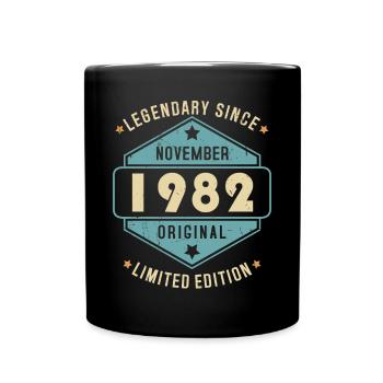 Novembre 1982 Vintage Retro Anniversaire - Mug uni - noir - Devant