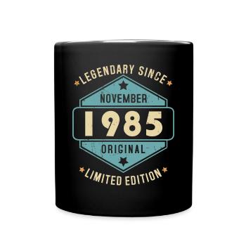 Novembre 1985 Vintage Retro Anniversaire - Mug uni - noir - Devant