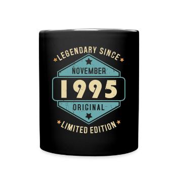Novembre 1995 Vintage Retro Anniversaire - Mug uni - noir - Devant