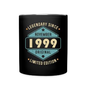 Novembre 1999 Vintage Retro Anniversaire - Mug uni - noir - Devant