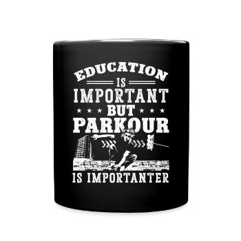 Parkour Free Running Traceur - Full Colour Mug - black - Front