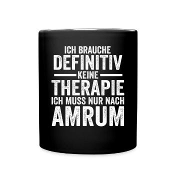 Nordsee Amrum - Tasse einfarbig - Schwarz - Vorne
