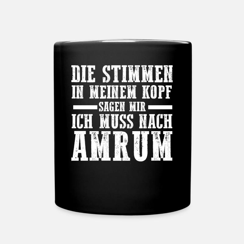 Nordsee Amrum - Tasse einfarbig - Schwarz