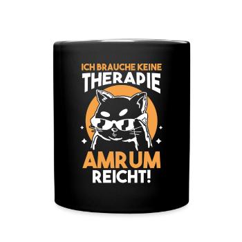 Nordsee Amrum - Tasse einfarbig - Schwarz - Vorne