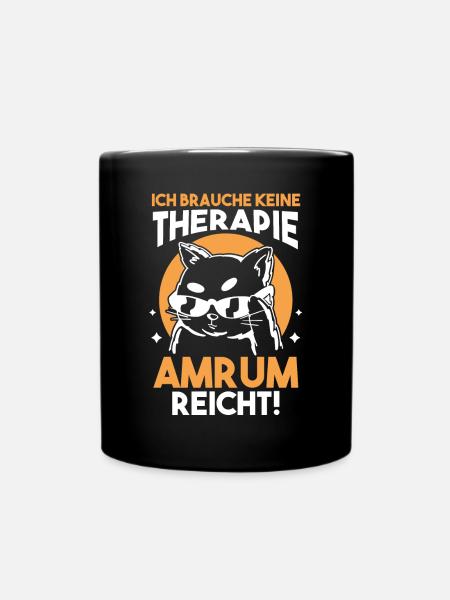 Nordsee Amrum - Tasse einfarbig - Schwarz