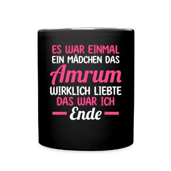 Nordsee Amrum - Tasse einfarbig - Schwarz - Vorne