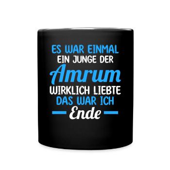 Nordsee Amrum - Tasse einfarbig - Schwarz - Vorne