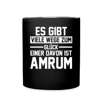 Nordsee Amrum - Tasse einfarbig - Schwarz - Vorne