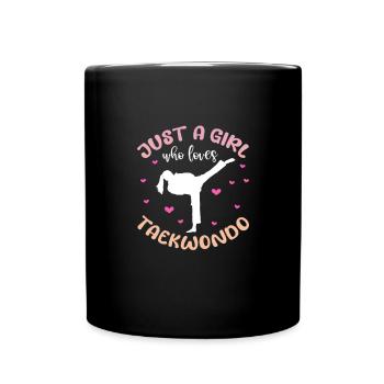 Taekwondo Fille Tae Kwon Do Cadeau d’Arts Martiaux - Mug uni - noir - Devant