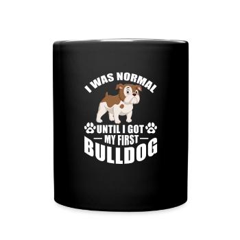 American Bulldog - Tasse einfarbig - Schwarz - Vorne