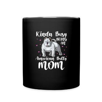 American Bulldog - Tasse einfarbig - Schwarz - Vorne