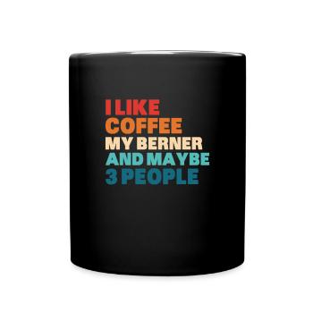 Bouvier bernois - Mug uni - noir - Devant