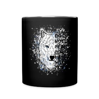 Religious quotation Bible verse - Full Colour Mug - black - Front