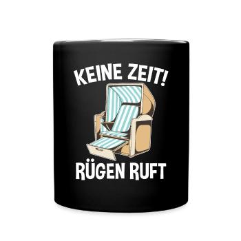 Ostsee Rügen - Tasse einfarbig - Schwarz - Vorne
