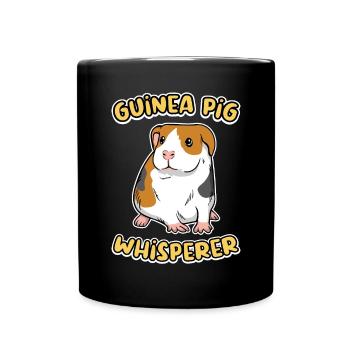 Chuchoteur de cochon d’Inde, hamster, rongeur - Mug uni - noir - Devant