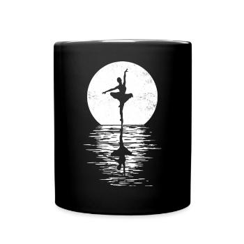 Ballet, Ballerine, Fille, Fille, Danse - Mug uni - noir - Devant