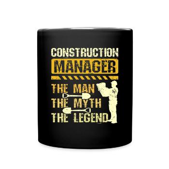 Directeur de construction la légende du mythe de l’homme - Mug uni - noir - Devant
