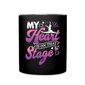 Ballet, Ballerine, Fille, Fille, Danse - Mug uni - noir - Devant