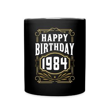 1980 Birthday Party Old Year of Construction - Full Colour Mug - black - Front