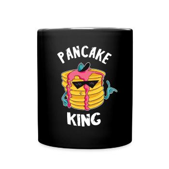 Pancake Pfannenkuchen Süßes Frühstück Essen - Tasse einfarbig - Schwarz - Vorne