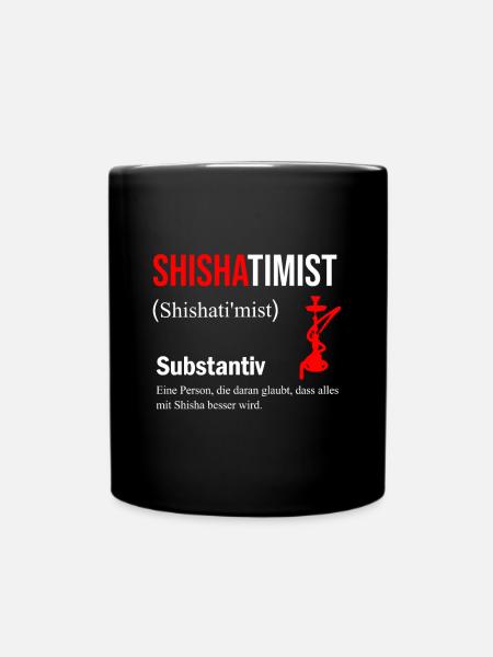 Shisha - Tasse einfarbig - Schwarz