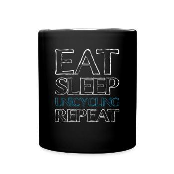 Manger Sleep Unicycle - Mug uni - noir - Devant