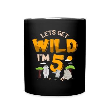 Elephant Gift For Proboscis Africa Wilderness Zoo - Full Colour Mug - black - Front