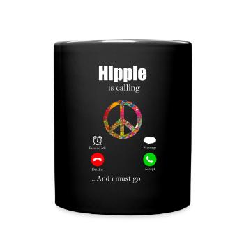 Hippy - Full Colour Mug - black - Front