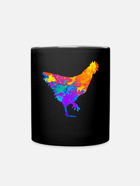Chicken Chicken Chicken Farmers Chicken Farmers Chicken Farmers - Full Colour Mug - black