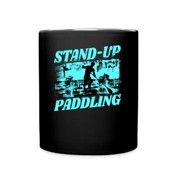 SUP paddle paddle Stand Up Paddle Surf - Mug uni - noir - Devant