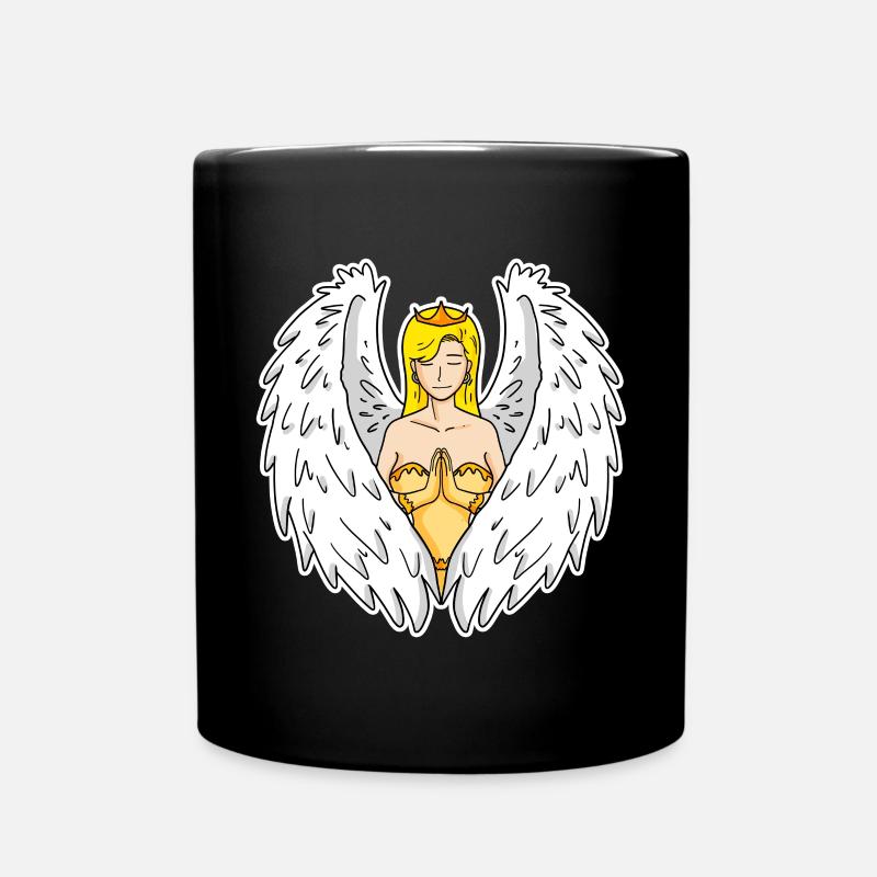 Guardian angel - Full Colour Mug - black