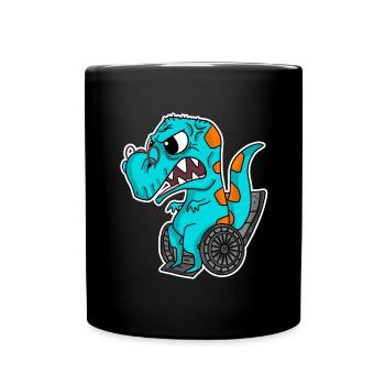 Alter Dinosaurier - Tasse einfarbig - Schwarz - Vorne