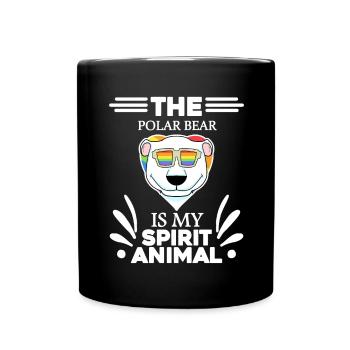 Polar Bear Polar Bear Bear - Full Colour Mug - black - Front
