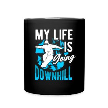Ski Snowboard Snowboarding - Mug uni - noir - Devant