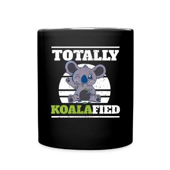 Koala Bear Plume de koala australien - Mug uni - noir - Devant