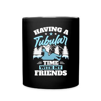 Snowtubing Sports d’hiver - Mug uni - noir - Devant