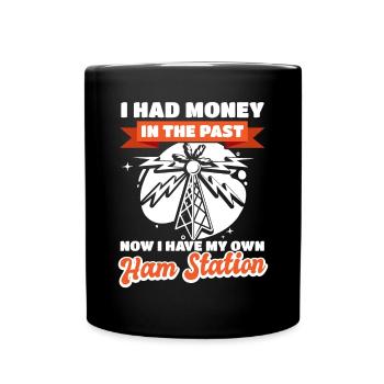 Amateur Administrator My own amateur radio stat - Full Colour Mug - black - Front